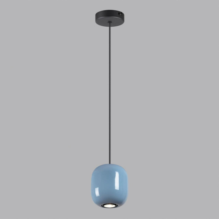 5053/1B PENDANT ODL24 311 черный/голубой/металл Подвес GU10 LED 4W OVALI