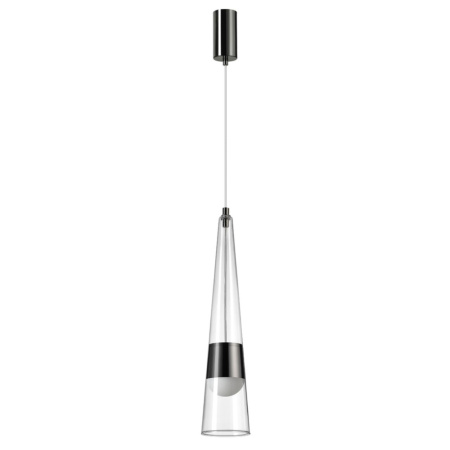 5044/12L L-VISION ODL24 301 глянц.темн.хром/прозрачный/металл/стекло Подвес LED 12W 3000K 1334Лм LUM