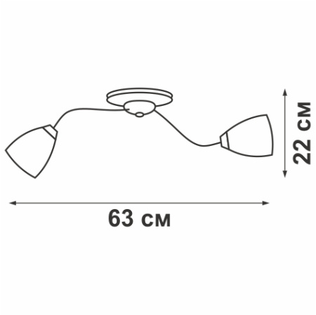 V3749-1/6PL Люстра V3749-1/6PL, 6хЕ14 макс. 60Вт ''К''