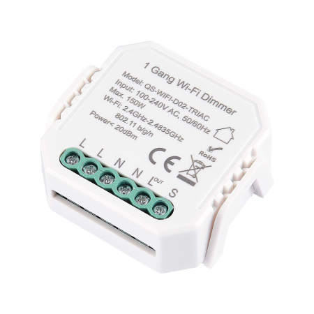 ST LUCE ST9000.500.01CDIM WIFI диммируемое реле 1 канал Белый