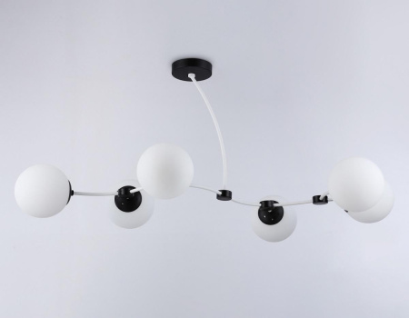 TR2552 Подвесной светильник TR2552/6 WH/BK белый/черный E27/6 max 60W 1160*600*450