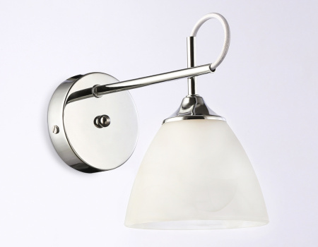 TR3045 Настенный светильник TR3045 CH/FR хром/белый матовый E27 max 40W 215*135*225