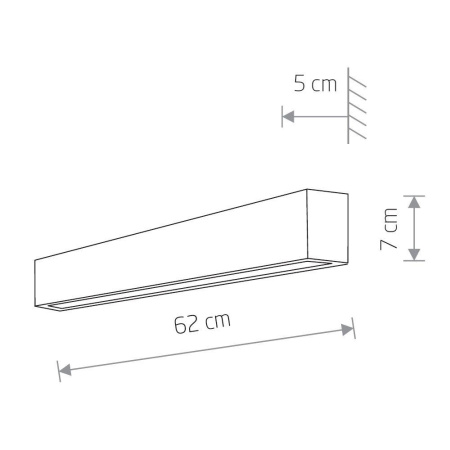 7596 Настенный светильник Nowodvorski Straight Wall Led S 7596