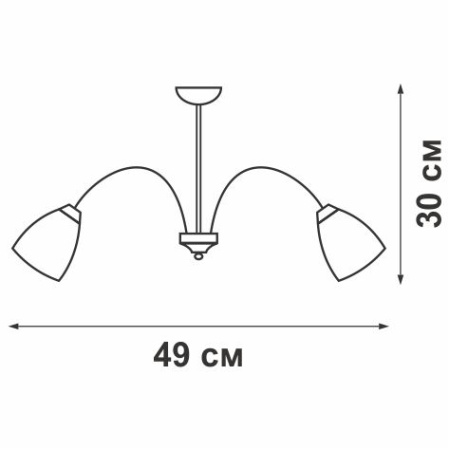 V3247/3PL Люстра V3247/3PL, 3хЕ14 макс. 40Вт, плафон ПП