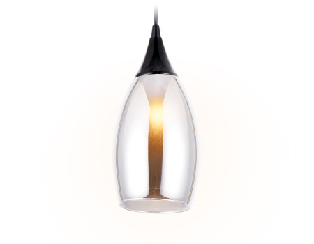 TR3544 Подвесной светильник TR3544 BK/SM черный/дымчатый E14 max 40W D130*1000