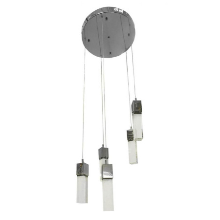 08510-5A(4000К) Подвесной светильник на кругу АКВА хром d41 h130 PowerLed 25W (4000К)