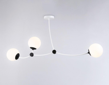 TR2566 Подвесной светильник TR2566/3 WH/BK белый/черный E27/3 max 60W 1130*150*540