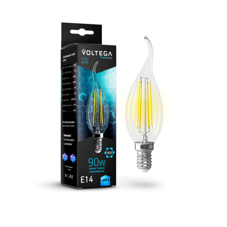 7133 VG10-CW35E14cold9W-FСвеча на ветру E14 4000K 9W Graphene