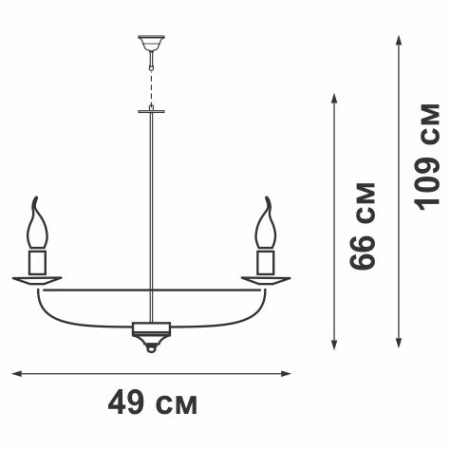 V1350/5 Люстра V1350/5, 5xE14 макс. 60Вт