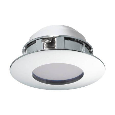 Светодиод. встраиваемый светильник PINEDA диммир., 1х6W(LED), Ø78, пластик, хром