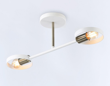 TR8222 Подвесной светильник со сменной лампой TR8222/2 WH/SB белый/бронза E27/2 max 40W 510*165*190