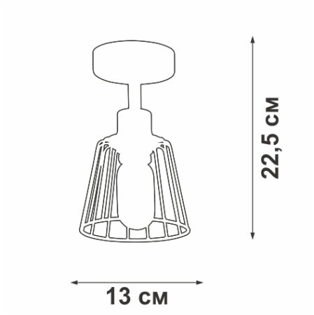 V4589-1/1PL Люстра V4589-1/1PL, 1хЕ27 макс. 60Вт
