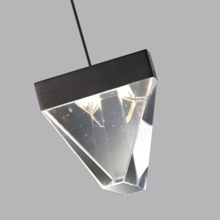 6677/5L L-VISION ODL24  205  Подвесной светильник брашир черн/металл/хрусталь IP20 LED 5W 320Лм 4000