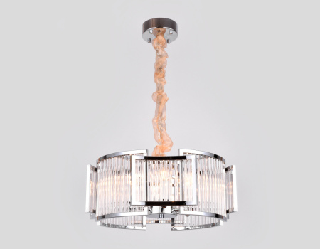 TR5366 Подвесная люстра с хрусталем TR5366/6 CH/CL хром/прозрачный E14/6 max 40W D500*653