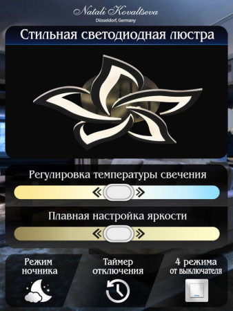 Innovation Style 83002 Black Потолочная светодиодная люстра