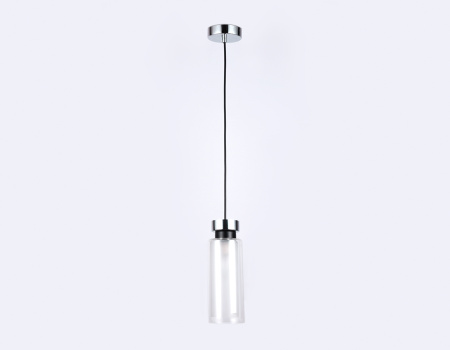 TR3570 Подвесной светильник со сменной лампой TR3570 CH/FR хром/матовый E14 max 40W D100*1050