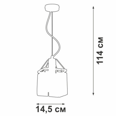 Люстра V5288-9/1S, 1хЕ27 макс. 60Вт