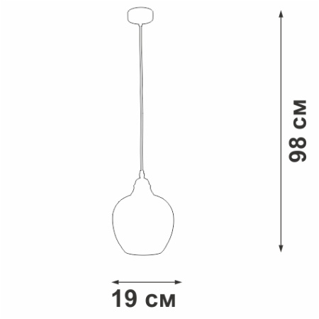 Люстра V4251-9/1S, 1хЕ27 макс. 60Вт