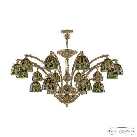 Светильник 72111/12+6/420 AZ G P1 D Amber-Green/H-1I, 22x40 w, 127x63 см