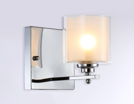 TR4428 Настенный светильник TR4428 CH/CL/FR хром/прозрачный/белый матовый E27 max 40W 197*140*230