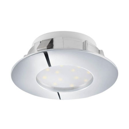 Светодиод. встраиваемый светильник PINEDA, 1х6W(LED), Ø78, IP44, пластик, хром
