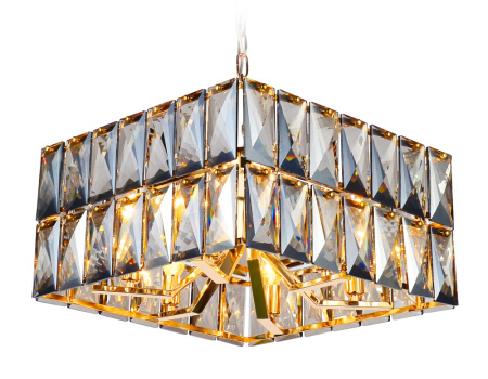 TR5162 Подвесная люстра TR5162/6 GD/SM золото/дымчатый E14/6 max 40W 480*480*945