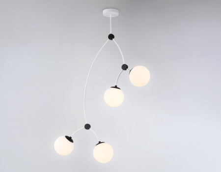 TR2572 Подвесной светильник TR2572/4 WH/BK белый/черный E27/4 max 60W D790*1120