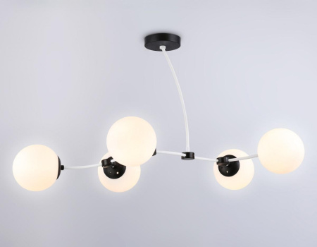 TR2546 Подвесной светильник TR2546/5 WH/BK белый/черный E27/5 max 60W 950*600*450