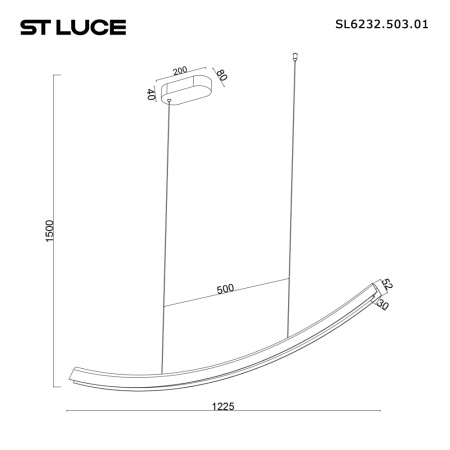 SL6232.503.01 Светильник подвесной ST-Luce Белый/Белый LED 1*20W 4000K