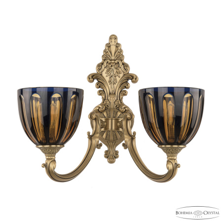 Светильник 7209B14/2/175 FP P1 U Amber-Blue/H-1H, 2x40 w, 39х24х36 см