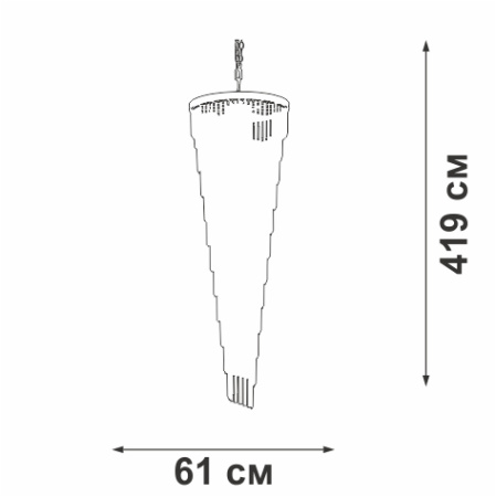 V5311-1/17 Люстра, 17хЕ14 макс. 40Вт