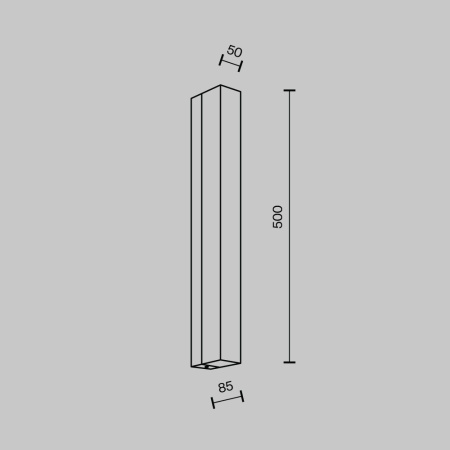MS.102.500 AB Настенный светильник MODESTYLE MS.102.500 AB