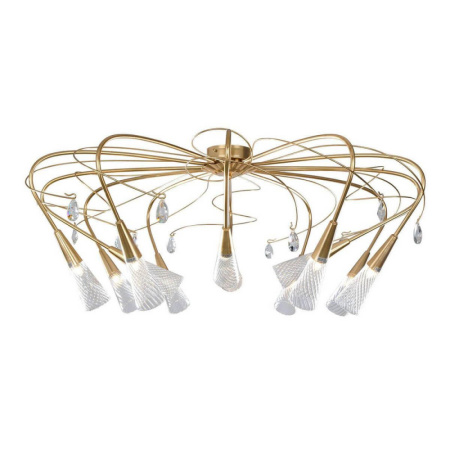 711123*** (SX1105/12)  Люстра AEREO 12х25W G9 gold foil (в комплекте), шт