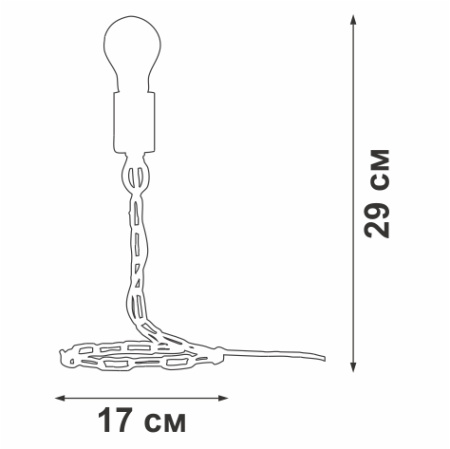 V4459-1/1L Светильник настольный V4459-1/1L, 1хЕ27 макс. 60Вт