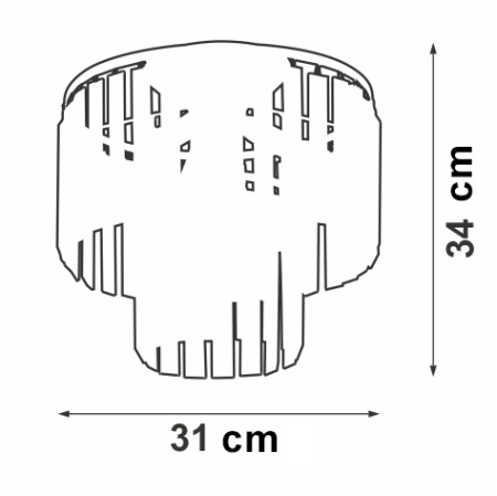 Люстра V5151-1/4PL, 4хЕ14 макс. 60Вт