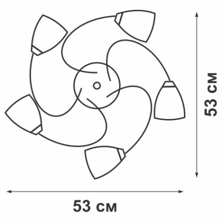 V1545/5PL Люстра  V1545/5PL, 5хE14 макс. 40Вт