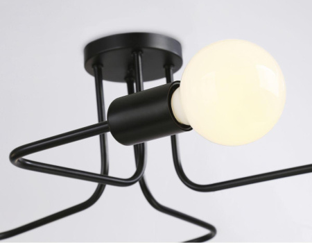 TR8022 Потолочный светильник в стиле лофт TR8022/4 BK черный