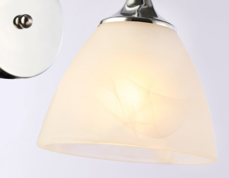 TR3045 Настенный светильник TR3045 CH/FR хром/белый матовый E27 max 40W 215*135*225