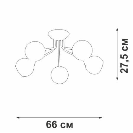 V4724-1/5PL Люстра
