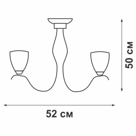 V1730/5PL Люстра V1730/5PL, 5хЕ14 макс. 60Вт