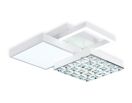 FA147 Потолочный светодиодный светильник с пультом FA147 WH белый 96W 450*450*150 (ПДУ РАДИО 2.4)