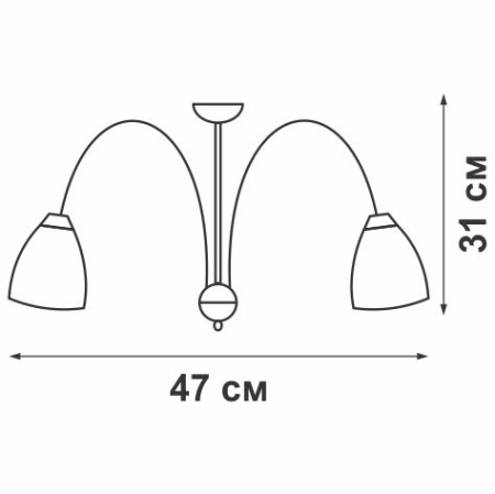 V3468/5PL Люстра V3468/5PL, 5хЕ14 макс. 60Вт
