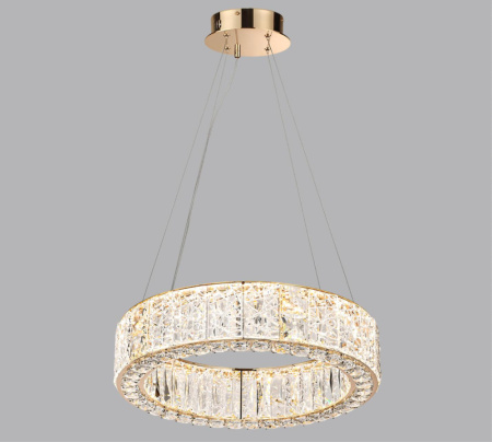 5071/60L HALL ODL24 493 золото/прозрачный/металл/хрусталь/стекло Люстра LED 60W 3700K VERSION
