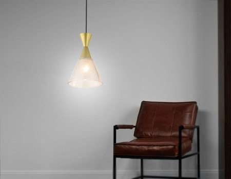 TR3173 Подвесной светильник TR3173 BK/GD черный/золото E27 max 60W D155*1000