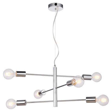 LSP-8154 Светильник подвесной Хром E27 6*60W