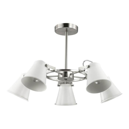 3591/5C LN18 082 белый с матовым никелем Люстра потолочная E27 5*60W 220V ARUDIS