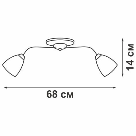 V1482/4PL Люстра V1482/4PL, 4хЕ14 макс. 60Вт