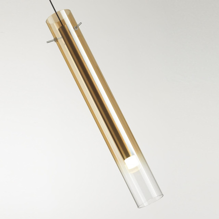 5061/5LB PENDANT ODL24 317 золотой/янтарный/металл/стекло Подвес LED 4W 3000K SHINY