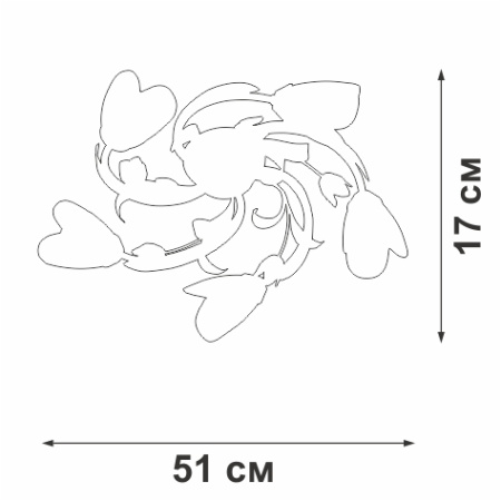 V1541/5PL Люстра  V1541/5PL, 5хЕ14 макс. 60Вт