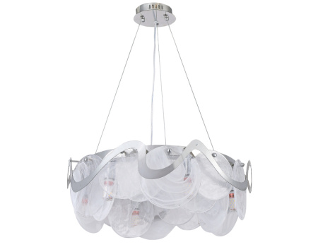 TR5325 Подвесная люстра с хрусталем TR5325/6 CH/CL/FR хром/прозрачный/белый матовый E14/6 max 40W D6